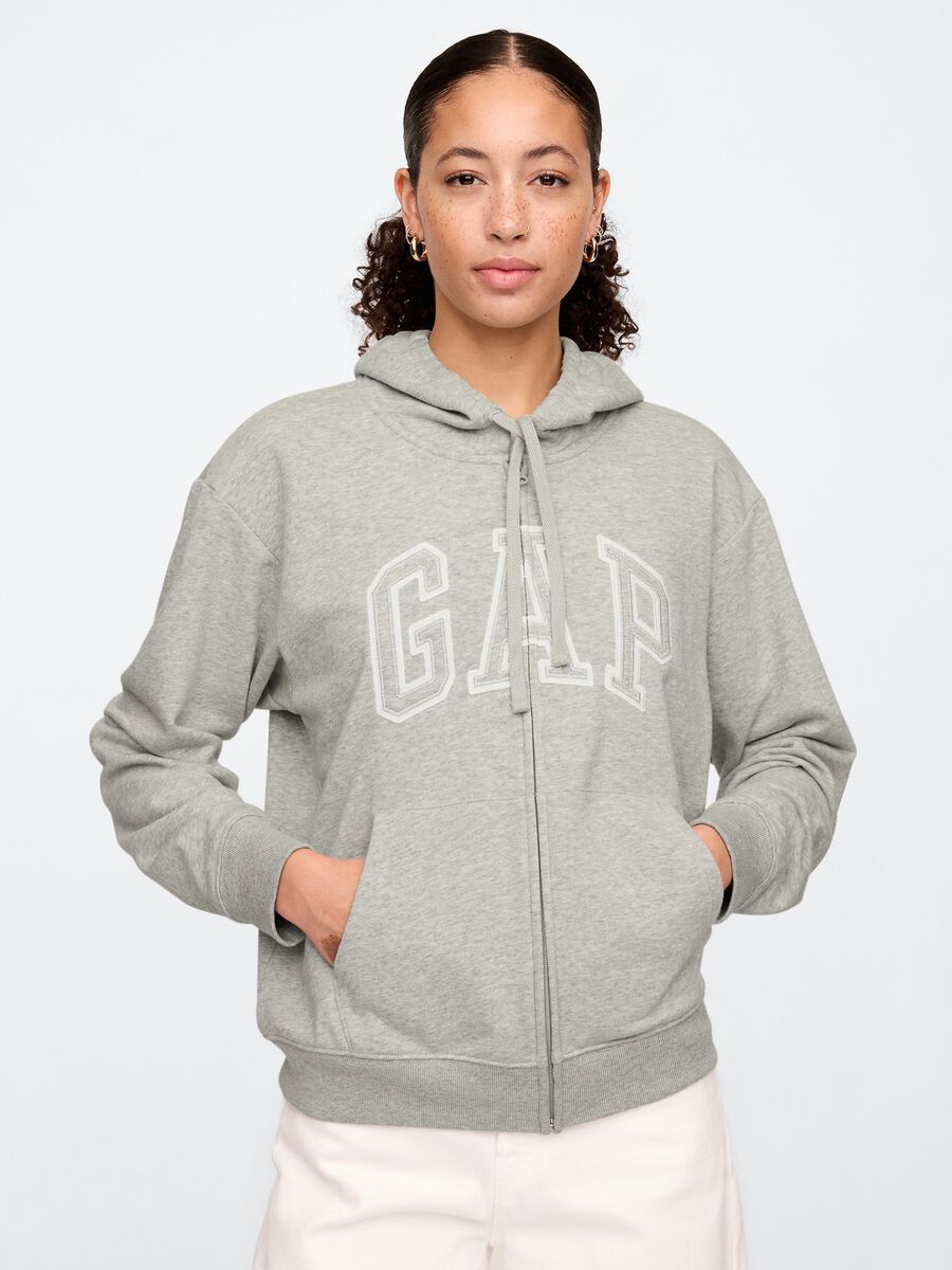 Grey hoodie with GAP logo_0