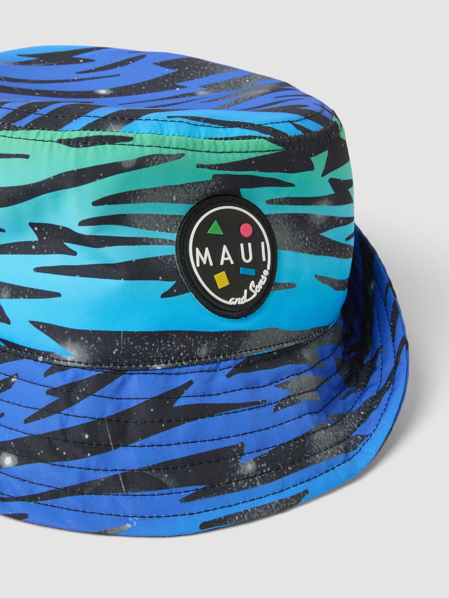 Multicolour zebra-print bucket hat_2
