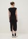 Black sleeveless fitted stretch cotton dress_3