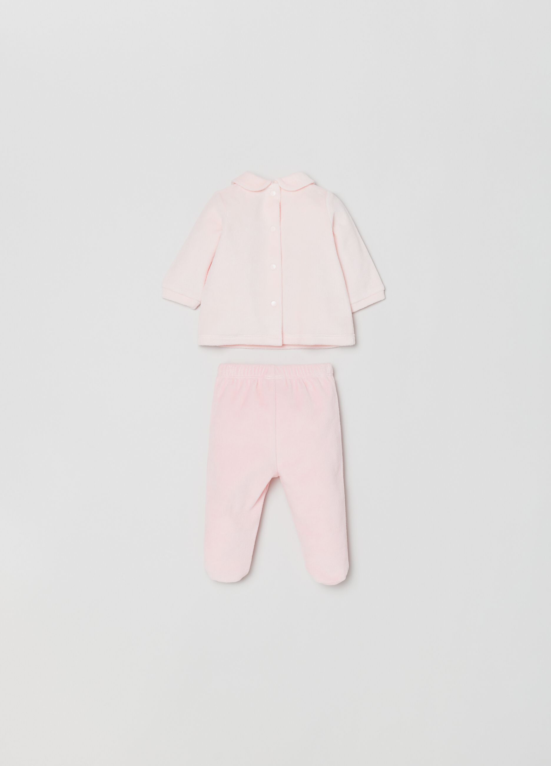 Set t-shirt con ricamo e ghettine_1