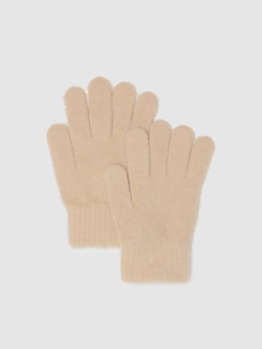 Guanti beige senza dita_0