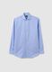 Regular fit azure pure cotton shirt_4