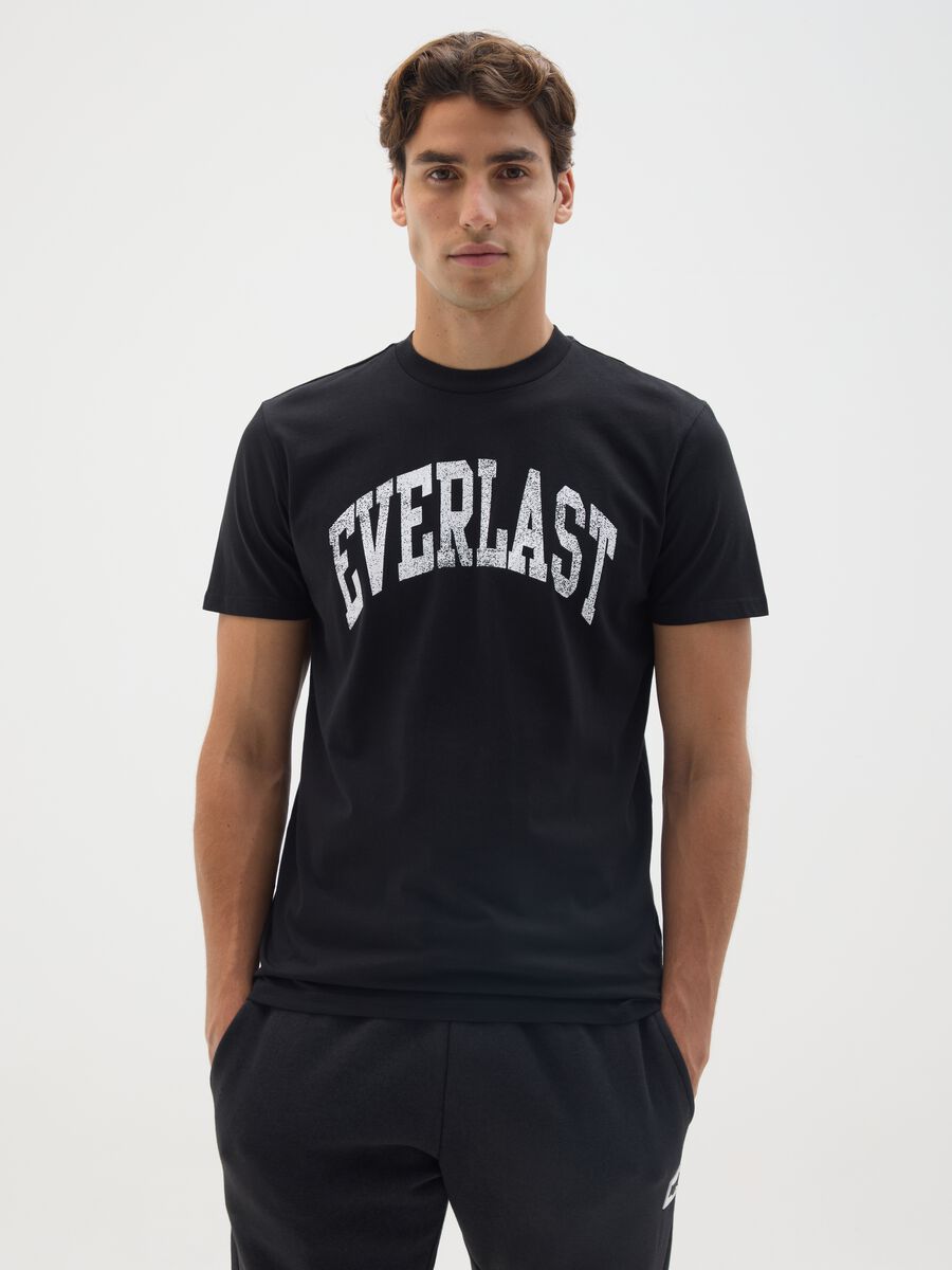 T-shirt in puro cotone nero_0