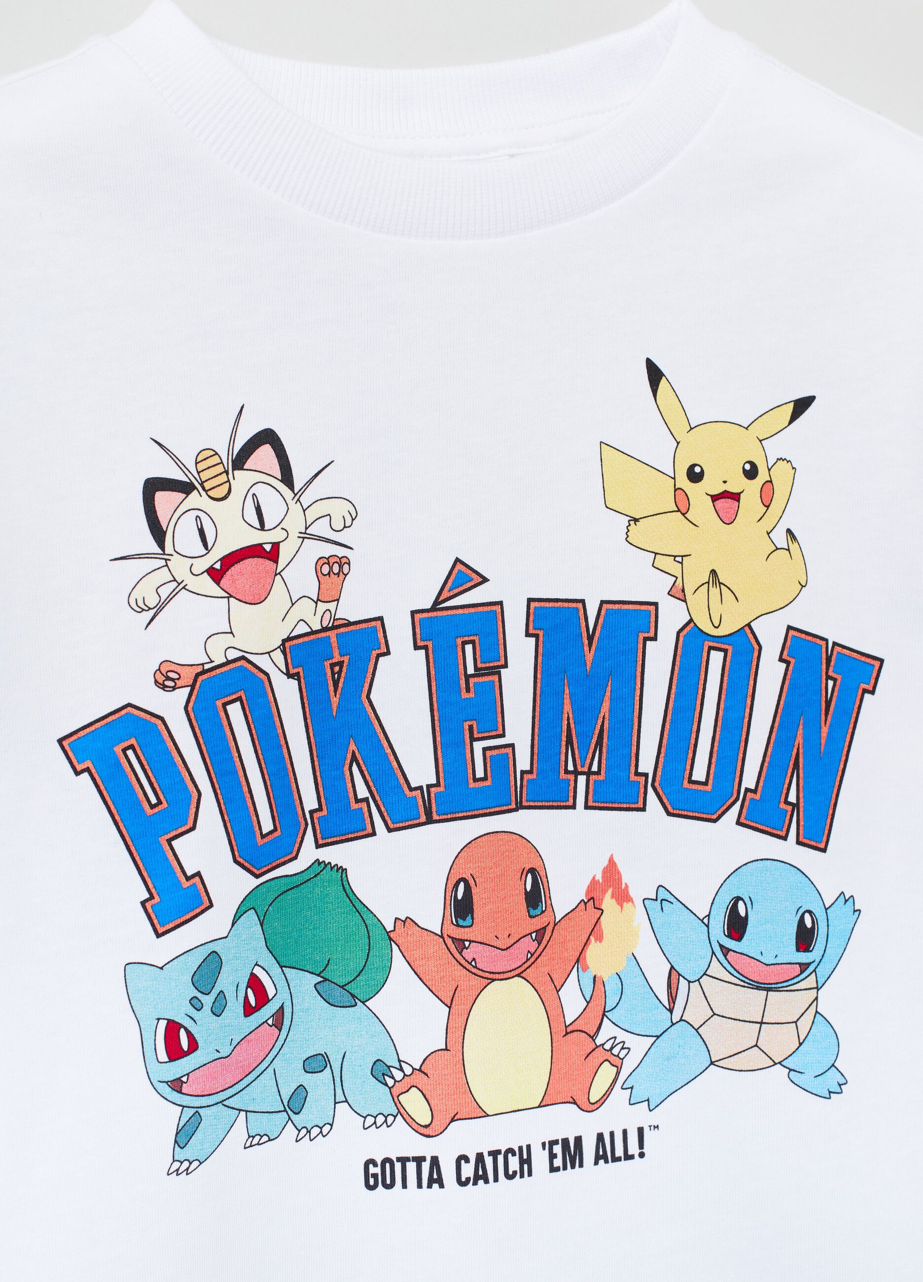 T-shirt with Pokémon print