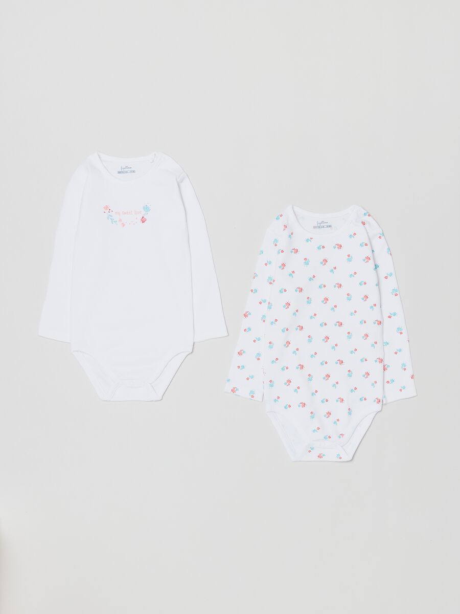 Bipack body in cotone a maniche lunghe_0