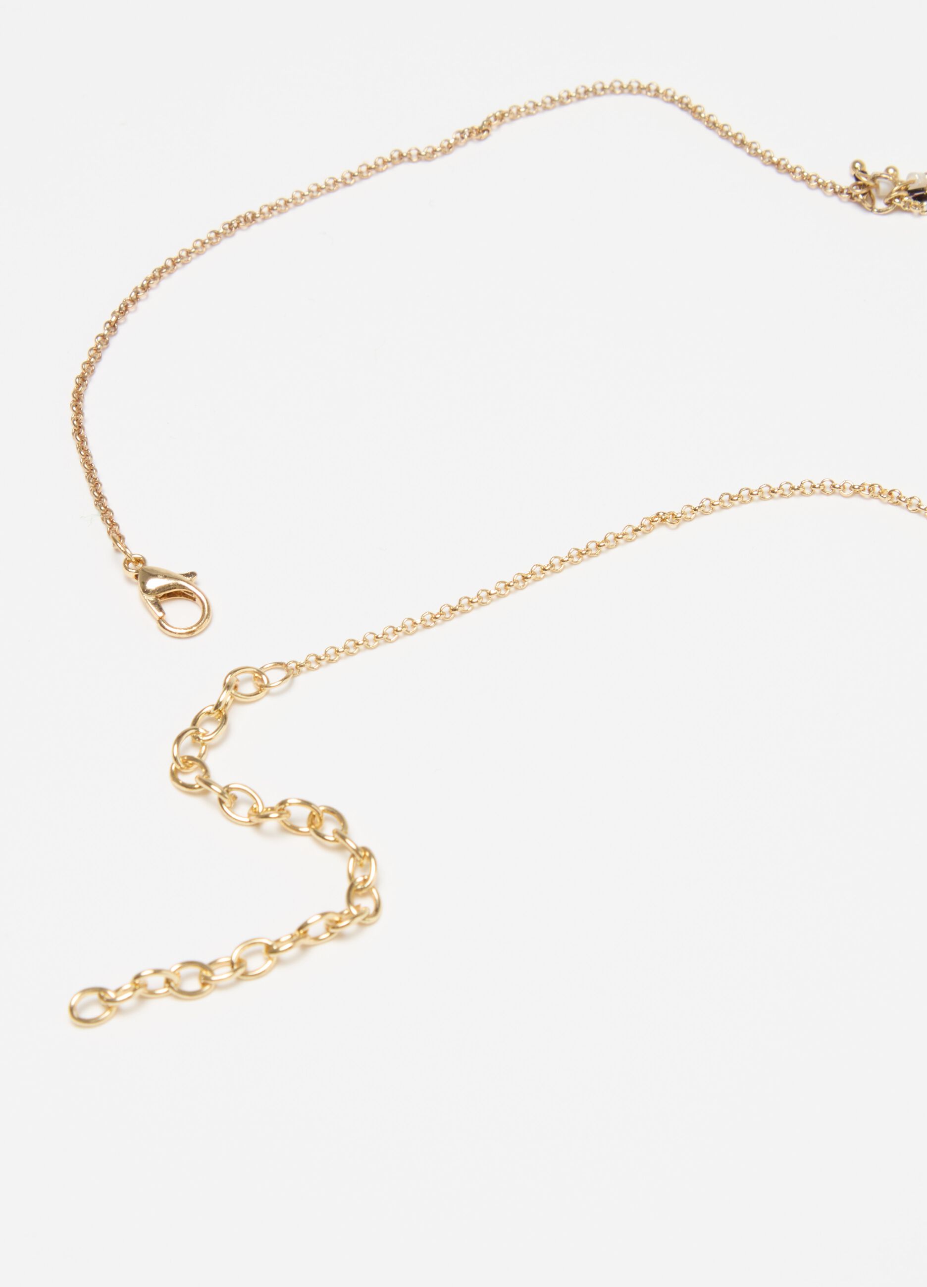 Collana lunga con pendenti di perline