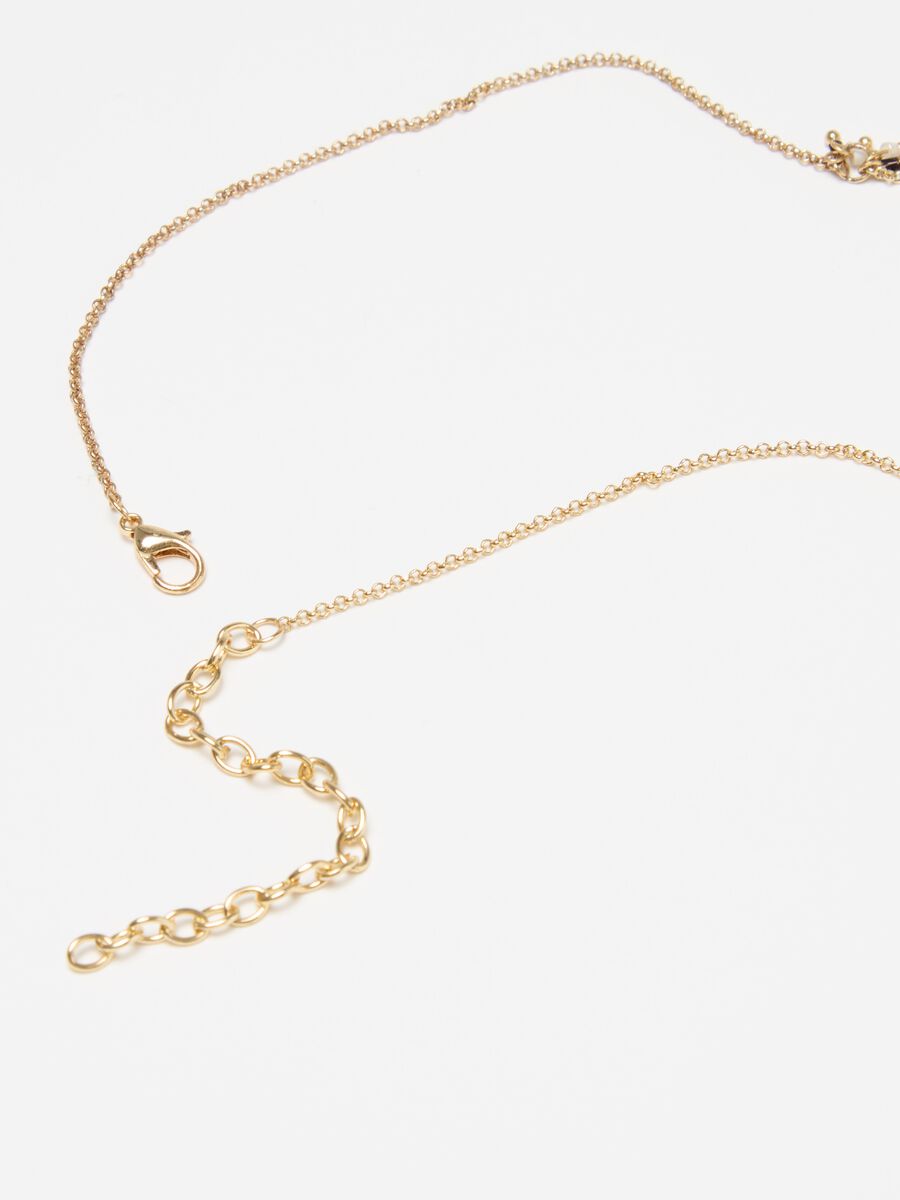 Long necklace with bead pendants_2