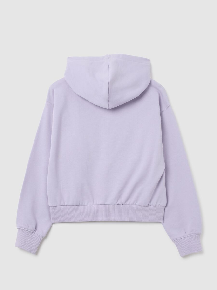 Felpa da ragazza in puro cotone viola regular fit_4