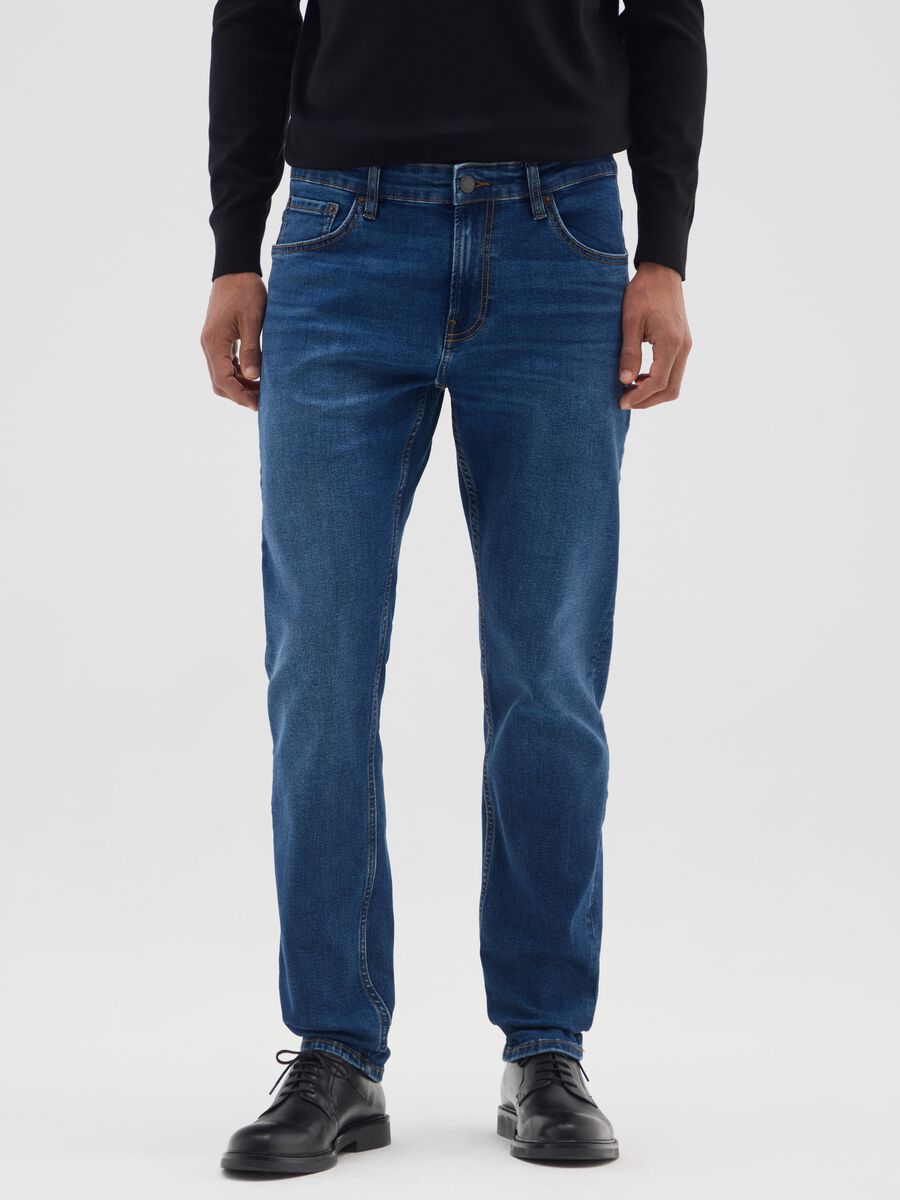 Jeans blu skinny elasticizzati_1