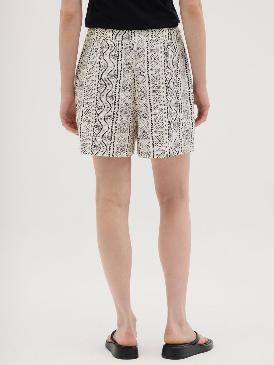 Short da donna in puro cotone multicolor regular fit_3