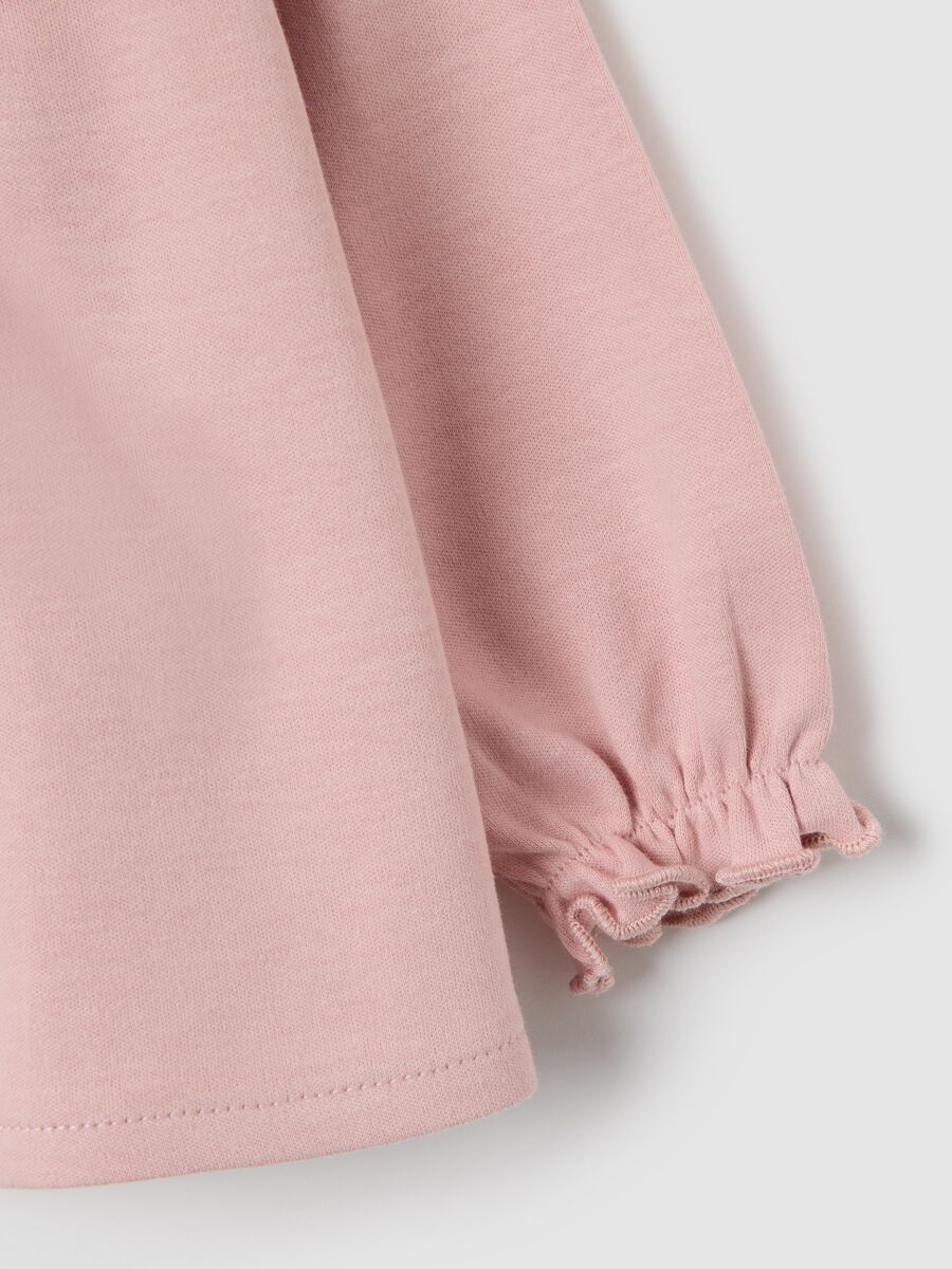 Baby girl's pink pure cotton regular fit t-shirt_2