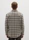 Beige Checked Flannel Shirt_2