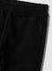 Pantaloni jogger neri in puro cotone per bimba_3
