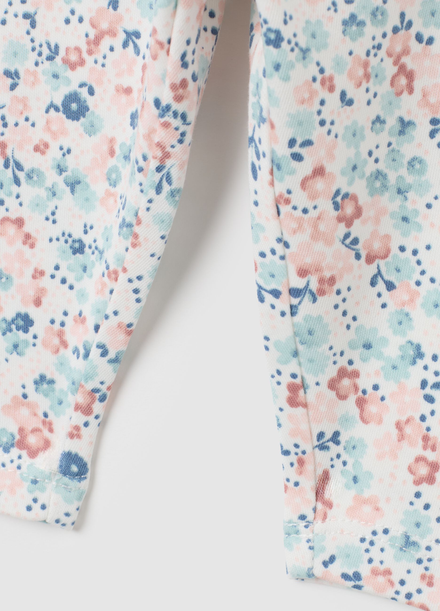 Leggings da neonata in puro cotone multicolor slim fit