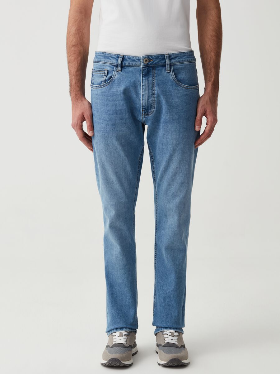 Comfort-fit stretch jeans_1