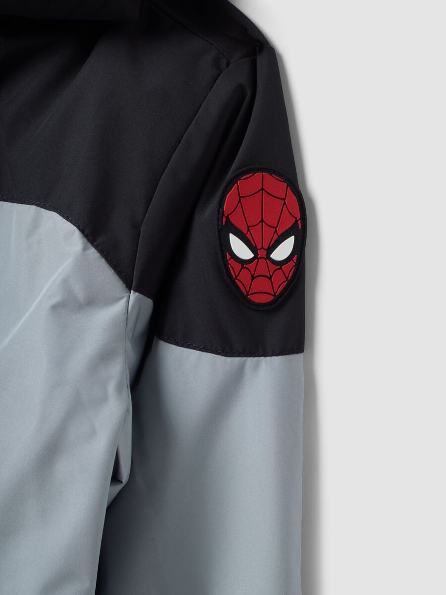 Giacca grigia con cappuccio e stampe Spider-Man per bambino_2