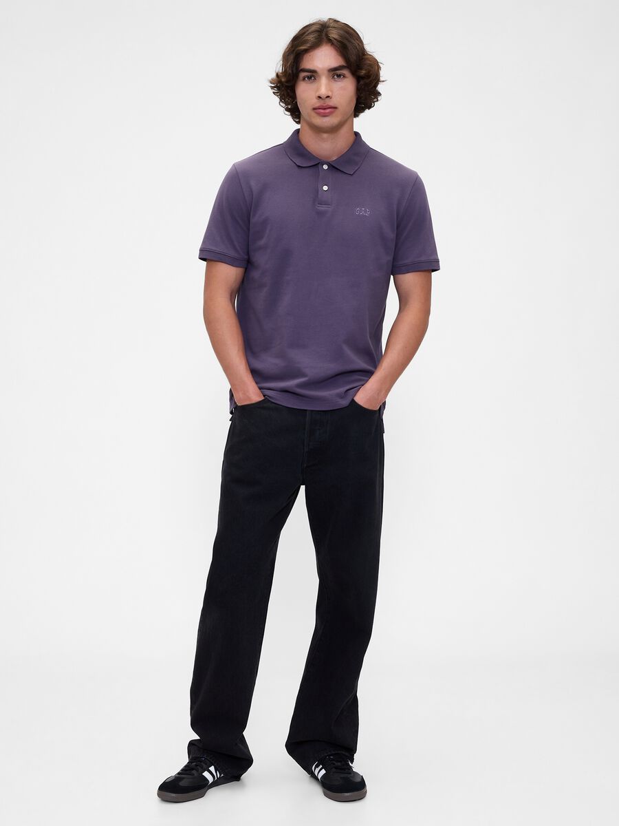 Purple Short Sleeve Polo_2