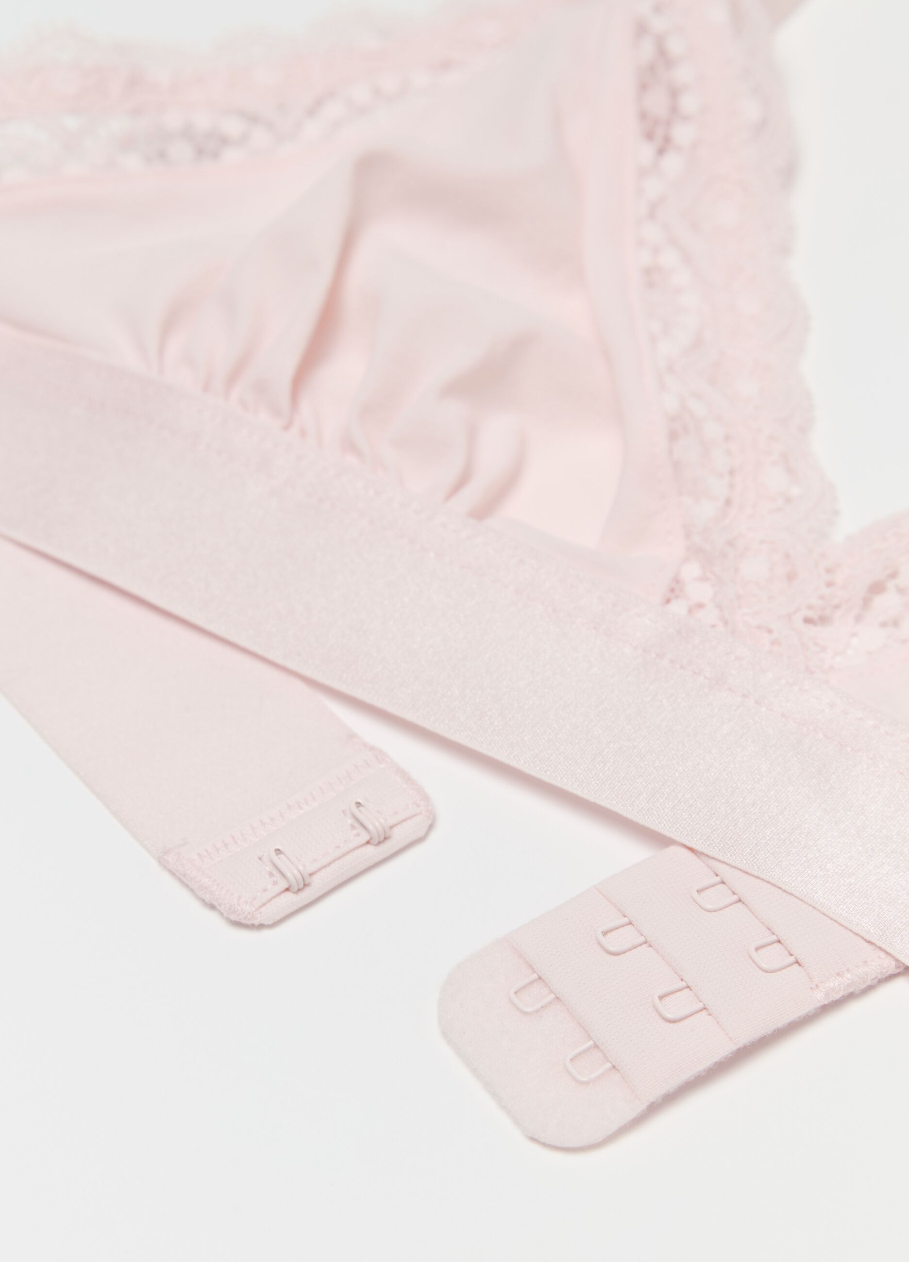 Alex triangle bra in micro crêpe