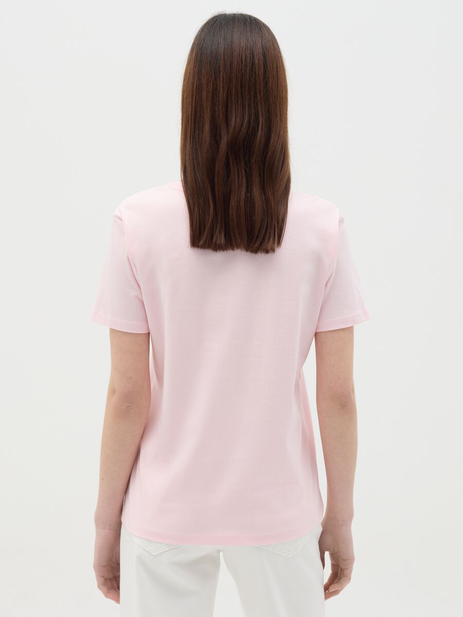 Pink T-shirt in cotton with Super Mario™ Princess Peach print_3