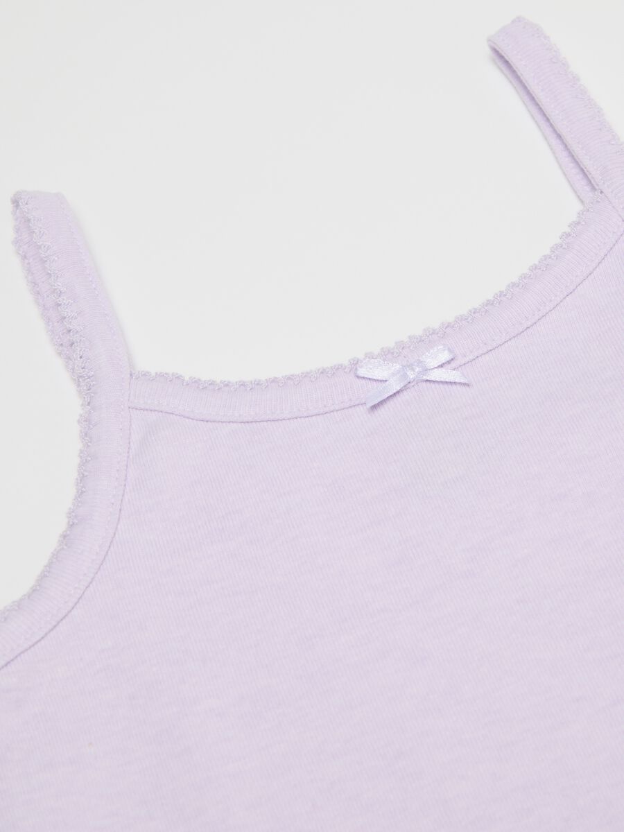Two-pack white and purple vests with bow_2