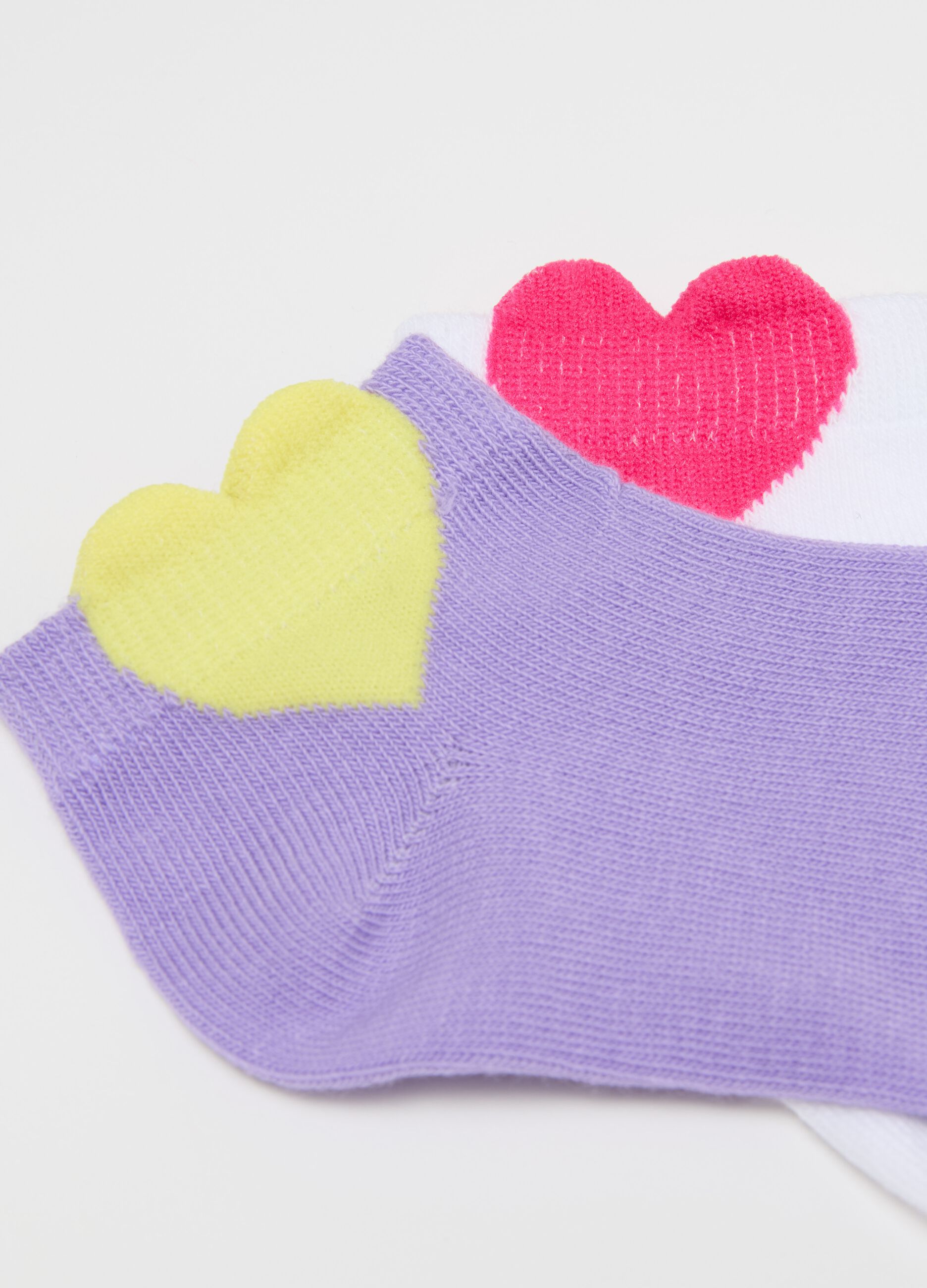 5-pack stretch shoe liners with stripes and flowers