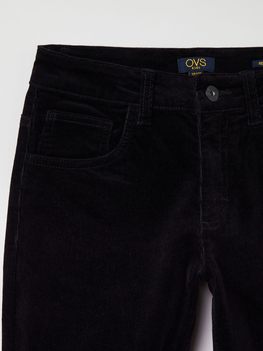 Pantaloni in corduroy cinque tasche_2