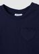 Twin pack of navy blue and cream pure cotton T-shirts with print_2