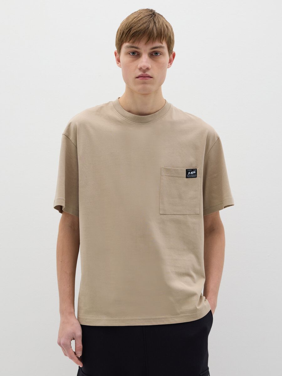 Cotton T-Shirt with pocket_0