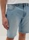 Slim Fit Light Blue Stretch Denim Cotton Blend Shorts_3
