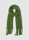 Green scarf with fringes_0