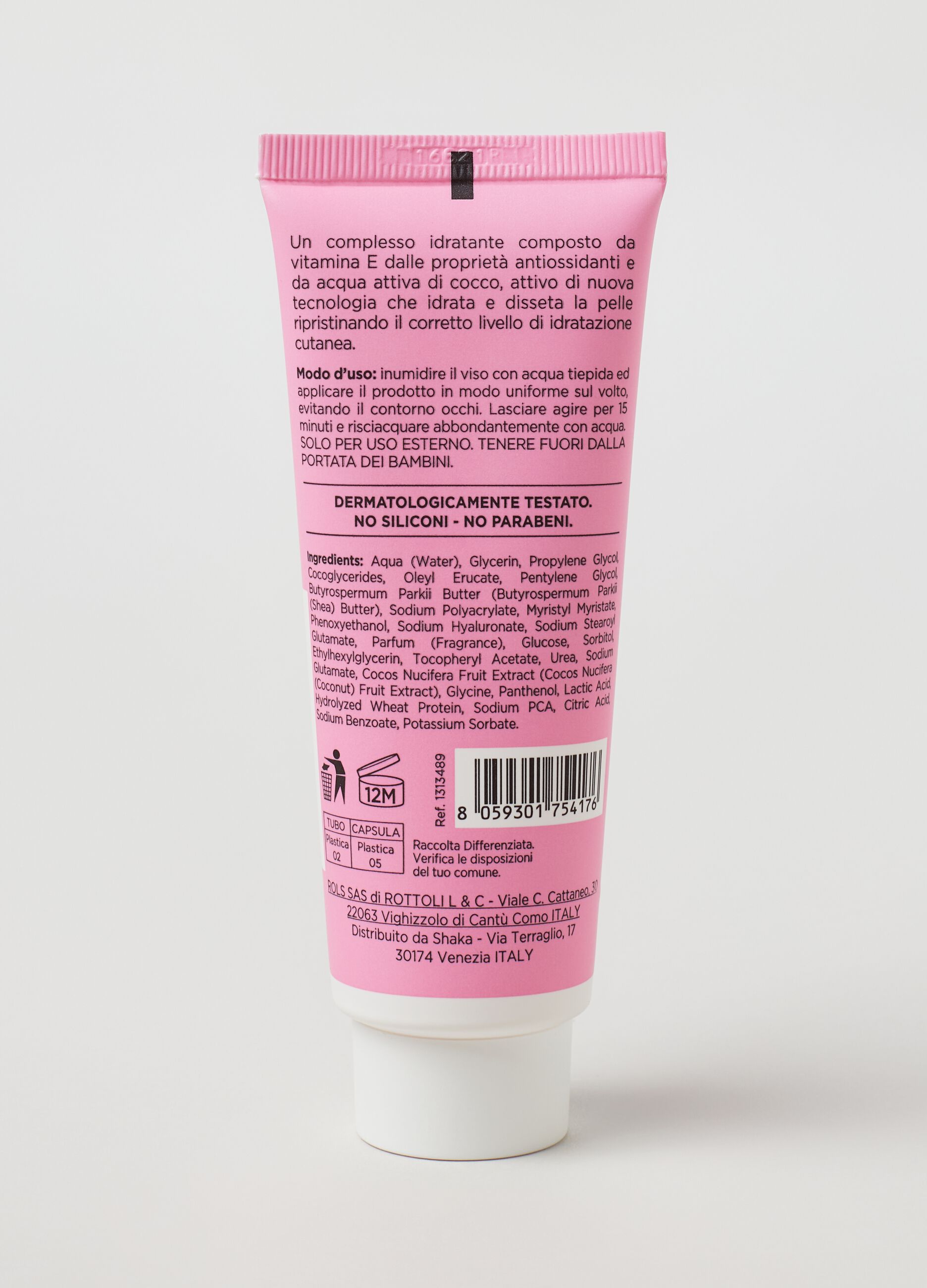Maschera viso dissetante 