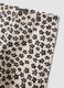 Beige organic cotton shorts with floral print_2