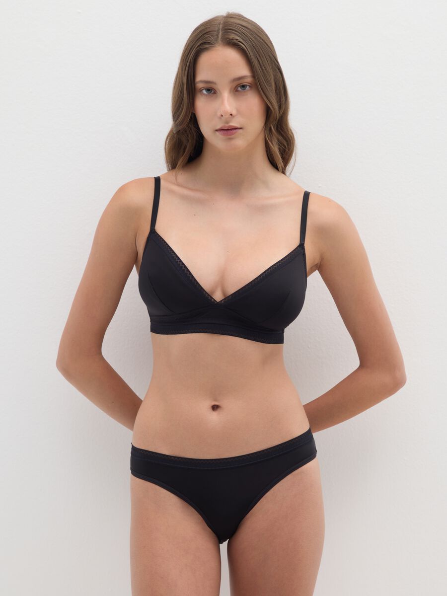 Black Stretch Microfibre Briefs_0