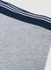 Grey children's boxer shorts in stretch cotton, regular fit_2