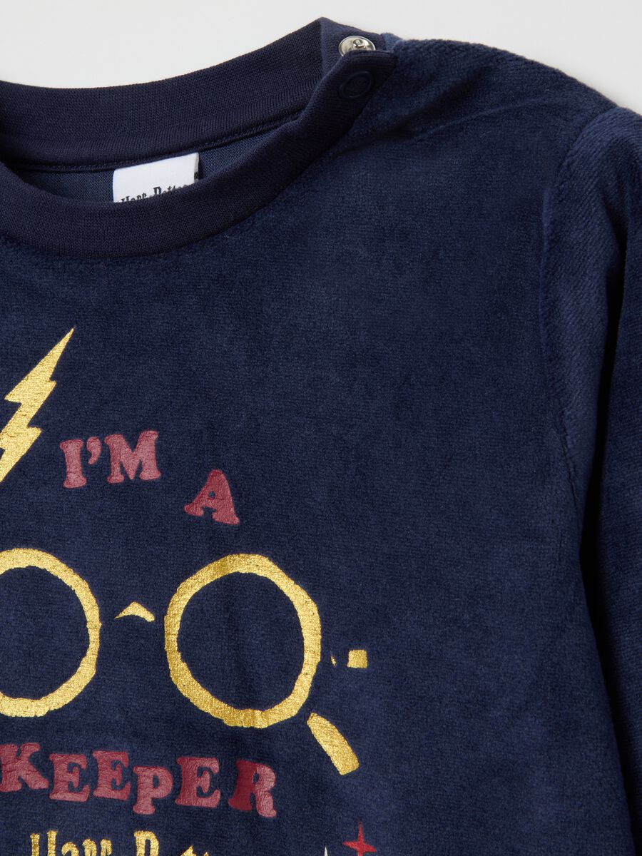Harry Potter Multicolour Velour Infant Pyjama Regular Fit_2