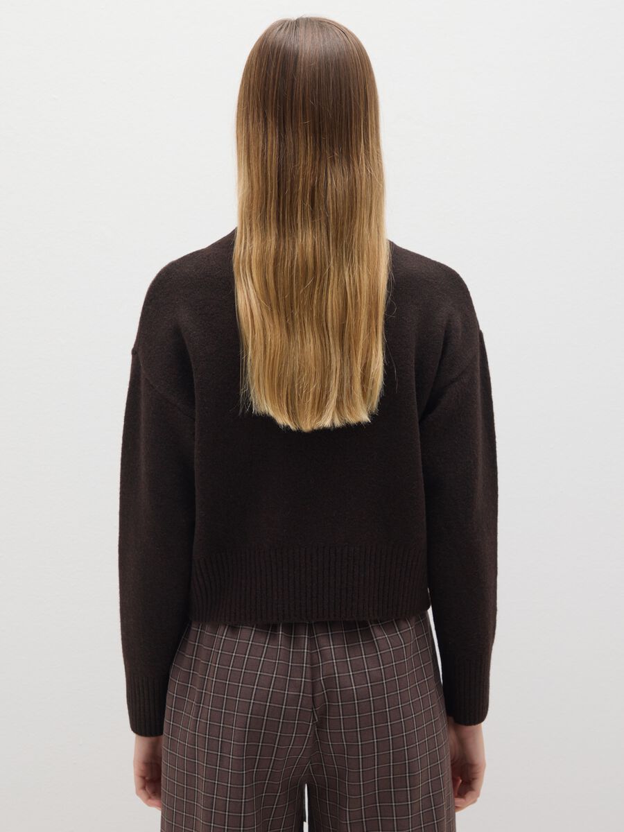 Heavy brown pullover with mock neck_2
