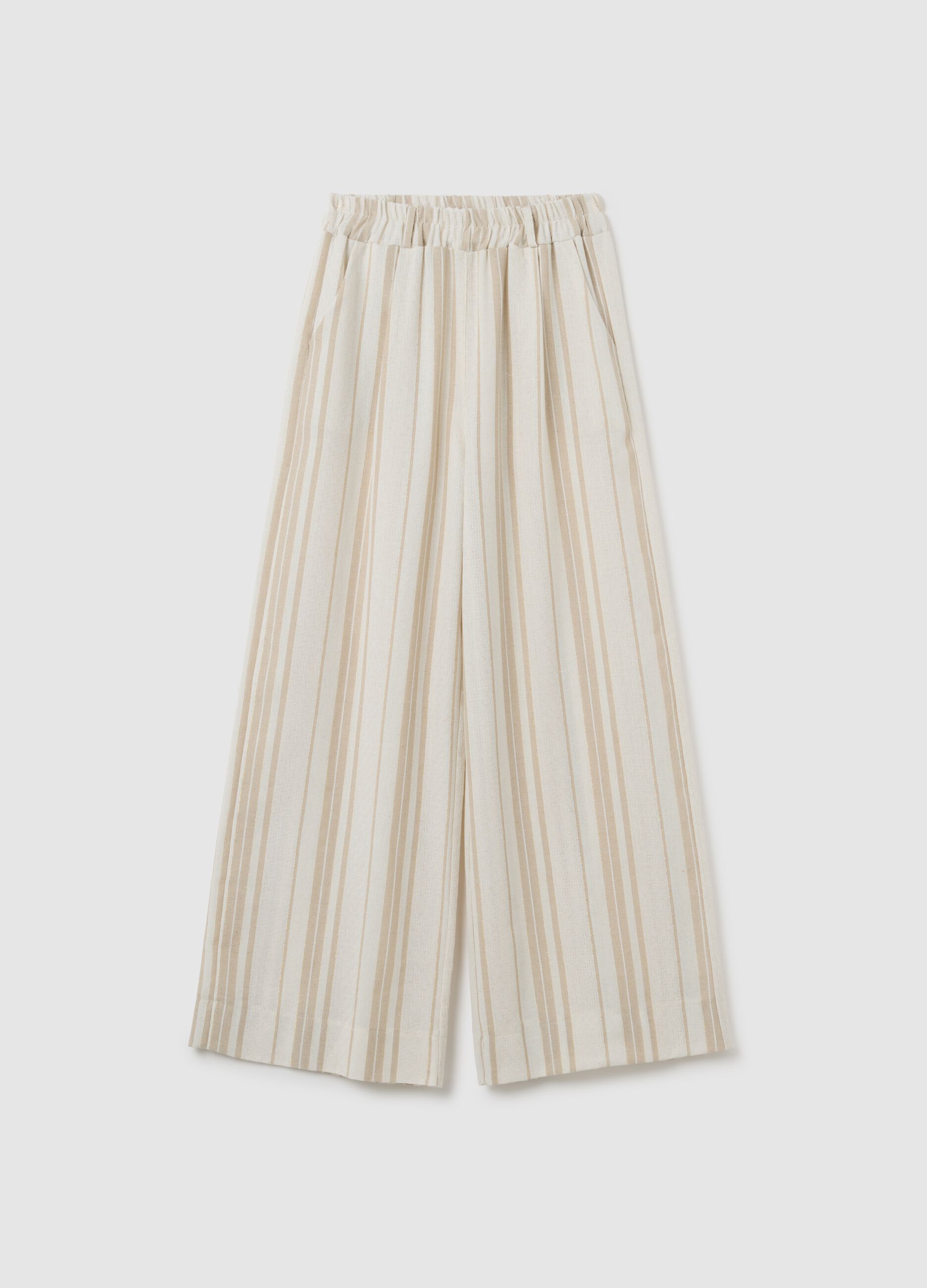 Women's Multicolor Cotton Blend Regular Fit Trousers