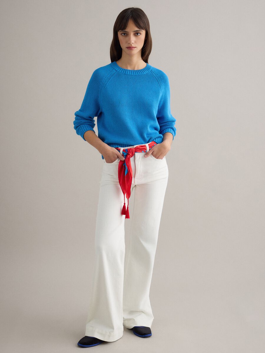 Multicolour Scarf with Tassels_1