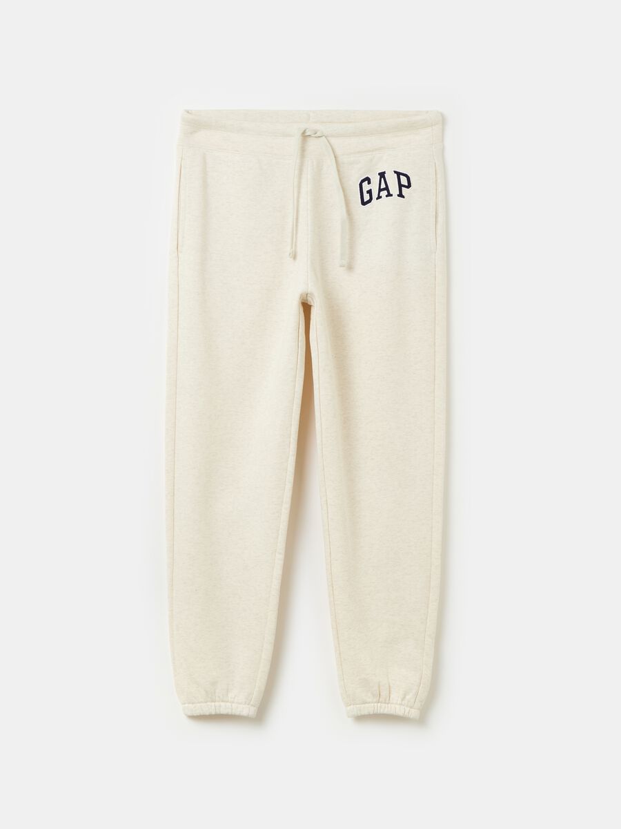 Joggers with drawstring and logo embroidery_0