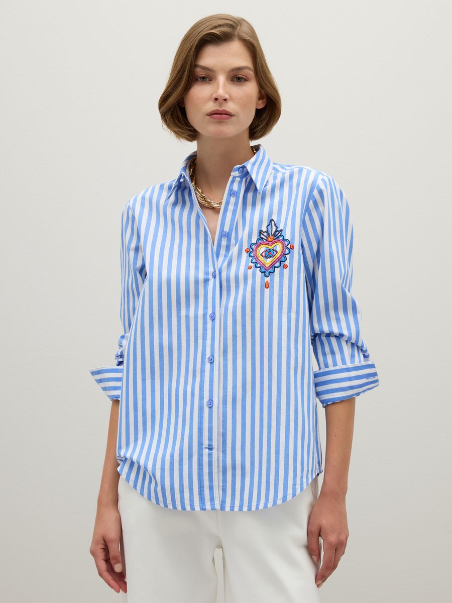 Multicolour pure cotton regular fit shirt_0