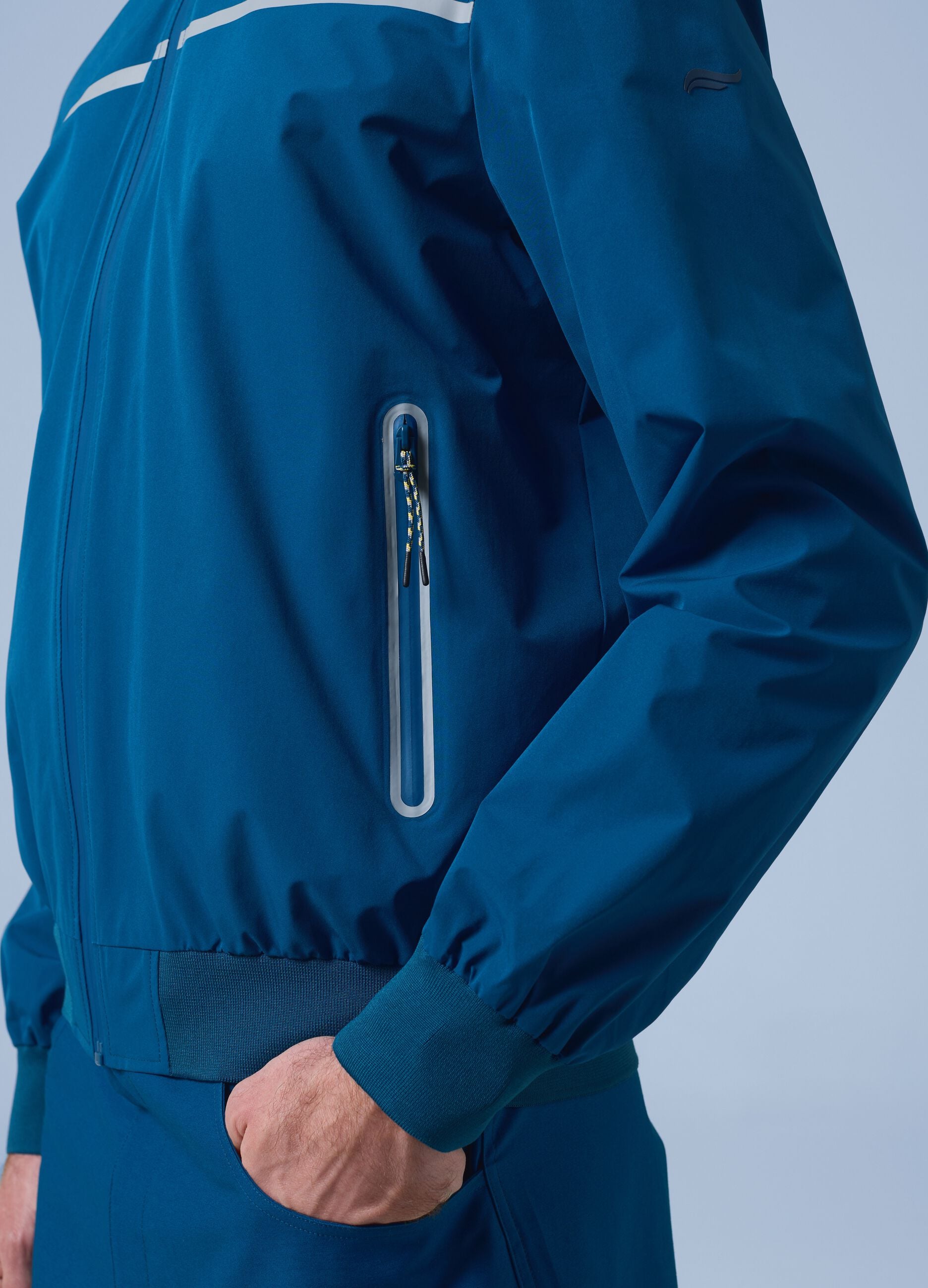 Giubbotto antivento ALTAVIA SAILING blu con zip