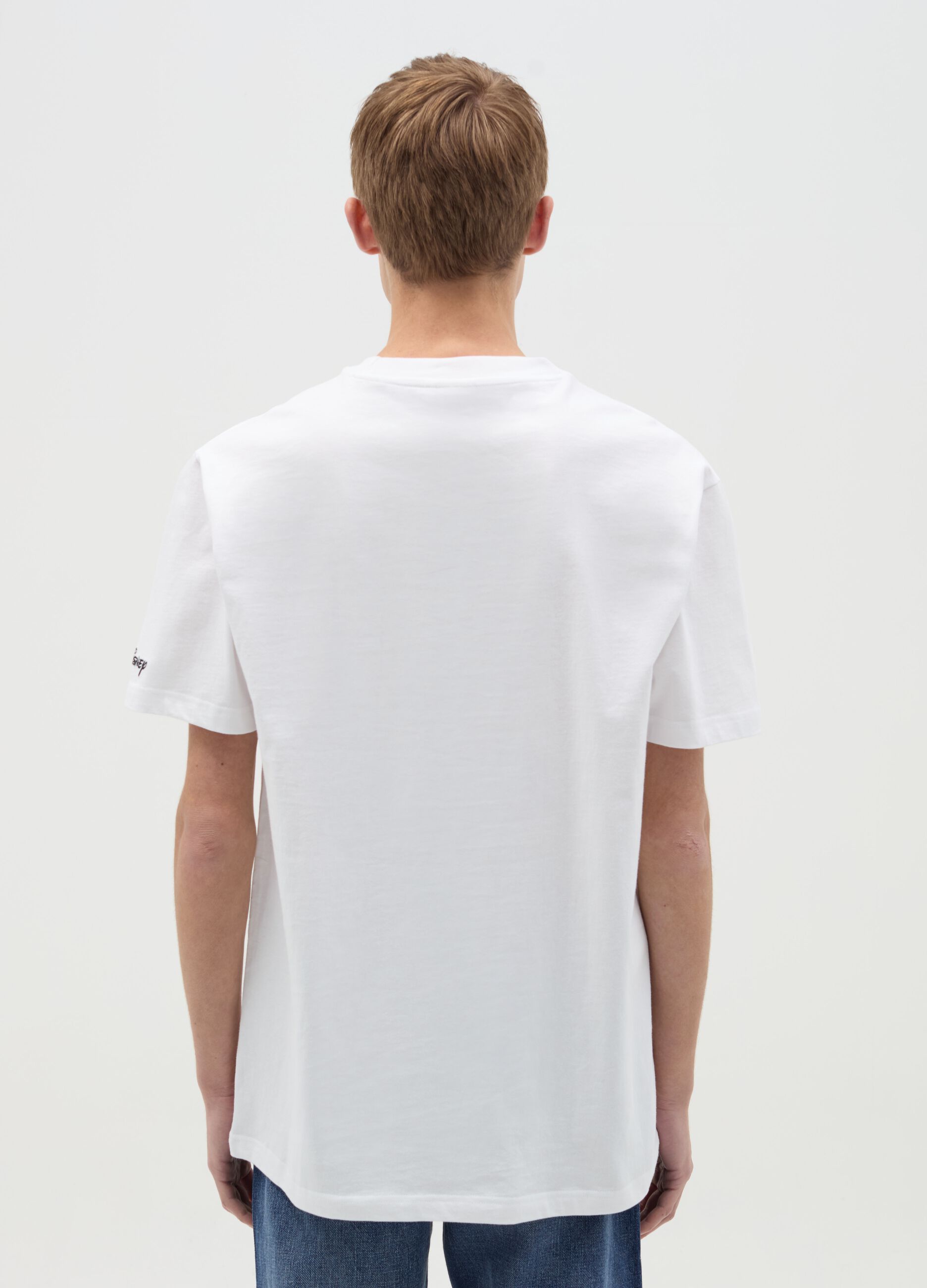 T-shirt in cotone con stampa Paperon de' Paperoni