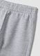 Pantaloni jogger grigi in puro cotone per bimba_3