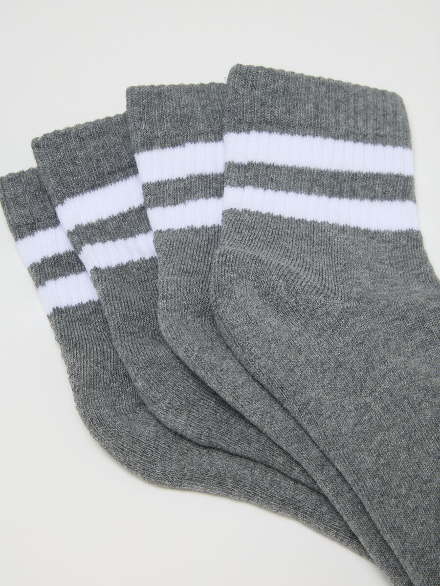 Multicolour cotton blend socks tripack set_2