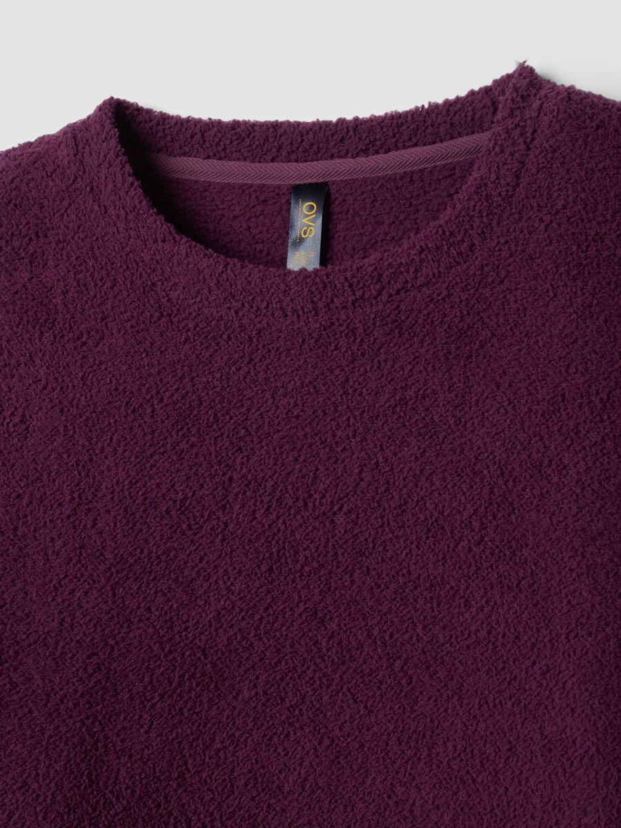 Purple stretch crew-neck pyjamas_5