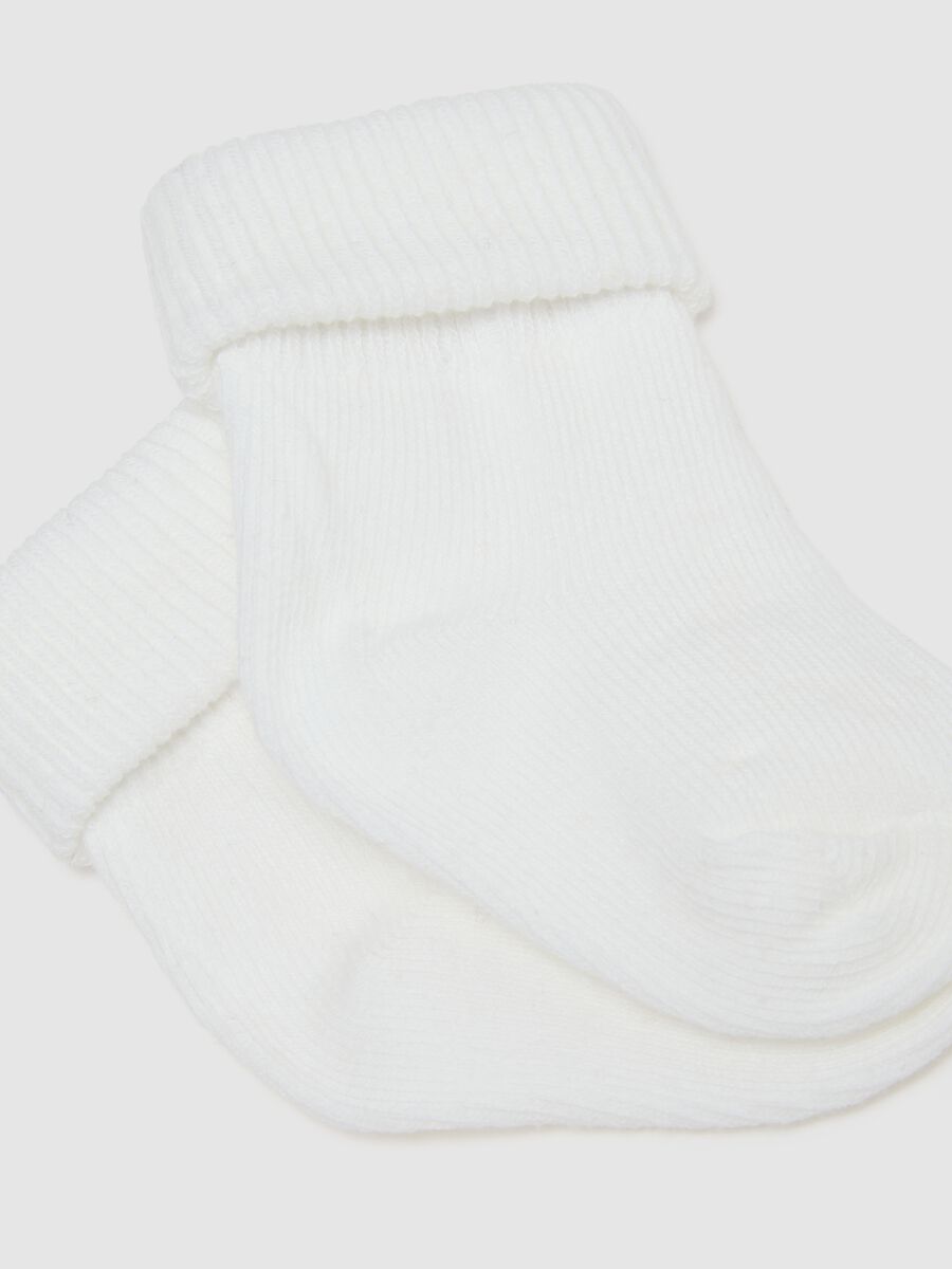 Newborn girl's multicolour stretchy cotton sock set_1