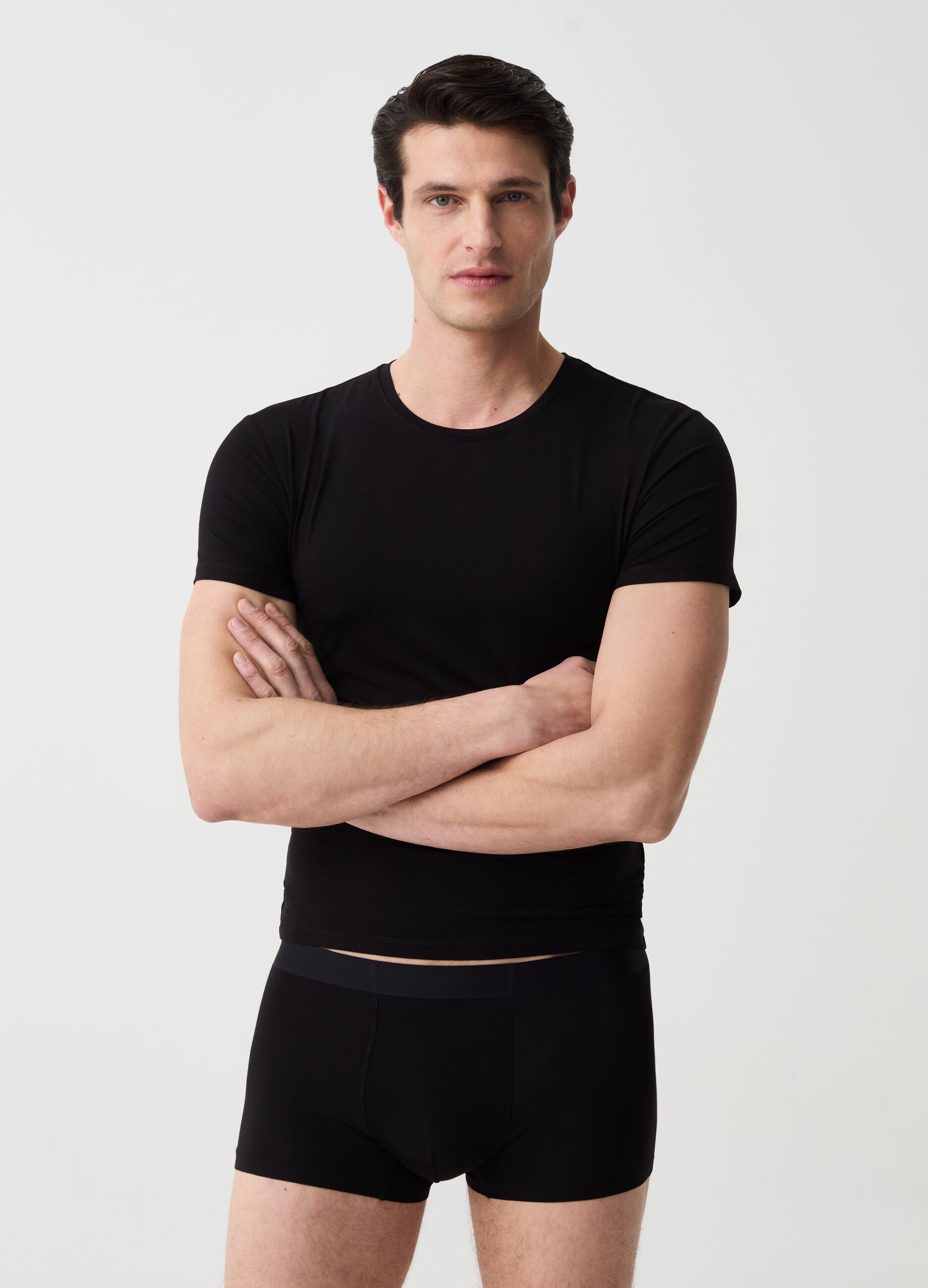OVS Tech two-pack undershirts in stretch modal