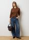 Maglione in pura lana marrone regular fit_1