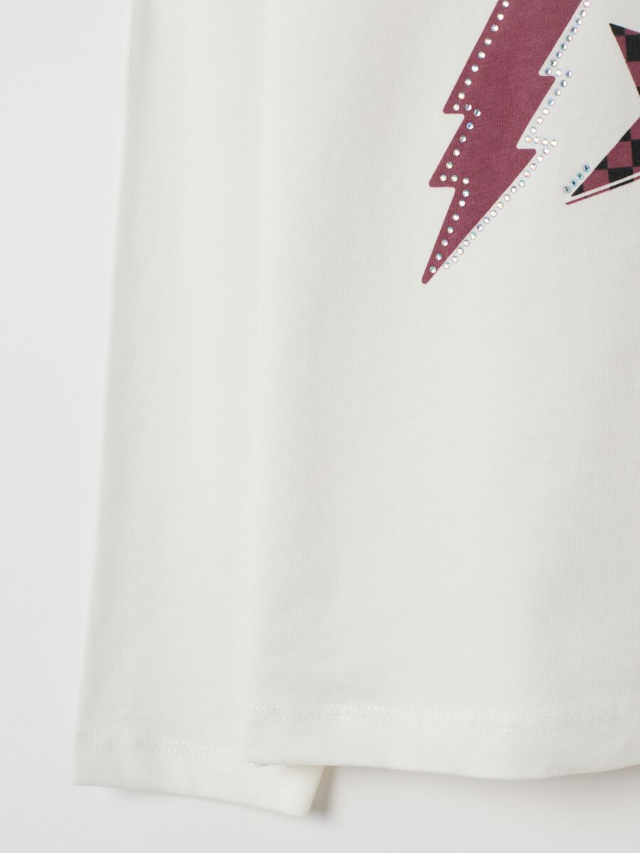 Girls' White Cotton Regular Fit Top_3