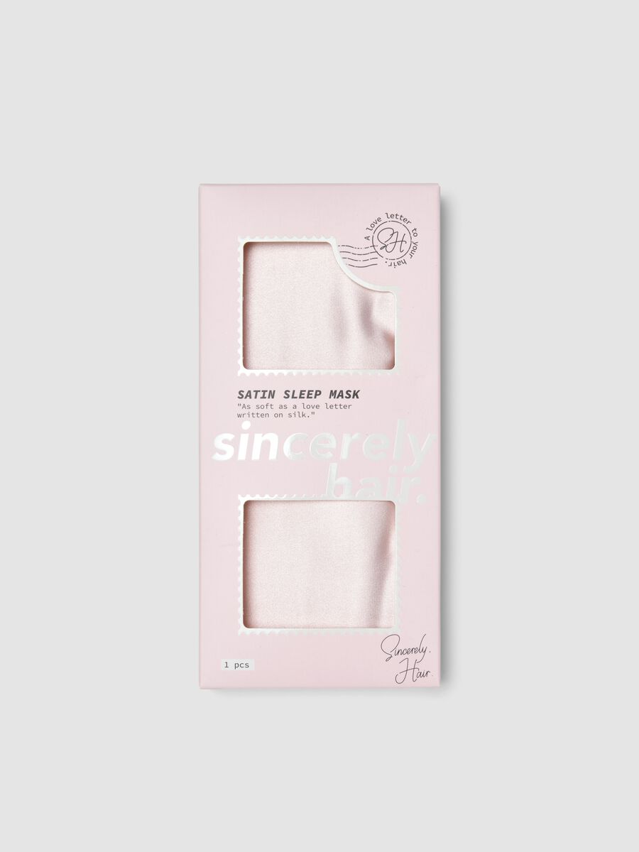 SINCERELY HAIR Satin sleep mask pink_0